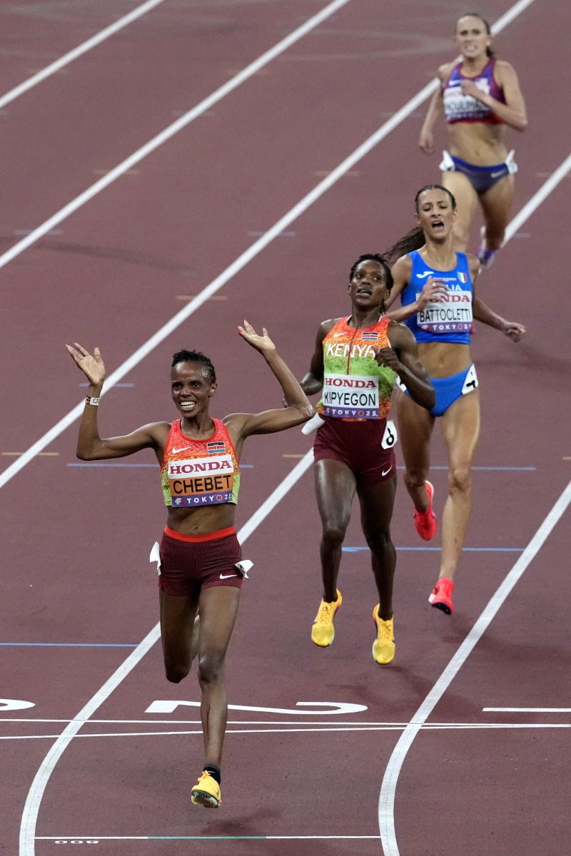 체벳, 도쿄 세계선수권 2관왕. 사진(도쿄 AP=연합뉴스)