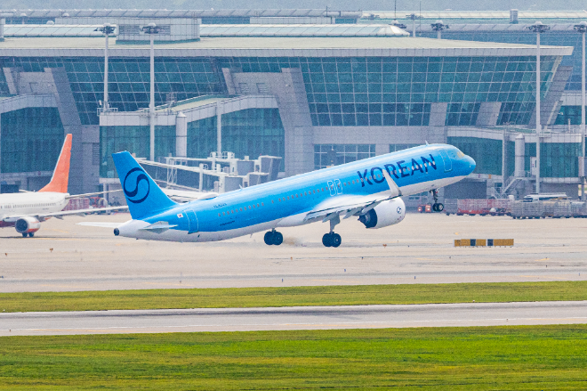 대한항공이 운항하는 에어버스 A321 네오 항공기 ⓒ대한항공