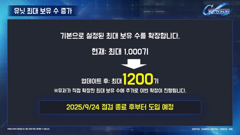최대 보유 수가 대폭 확장된다(출처=공식 방송 캡처).