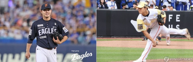 한화 문동주와 정우주