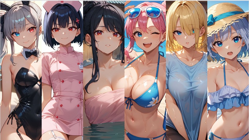 '모에버스: 라이브'에는 개성 넘치는 다양한 미소녀 캐릭터가 등장한다.