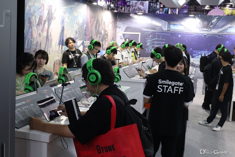 '카오스 제로 나이트메어' 체험존 전경.