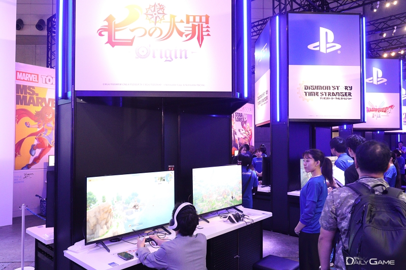소니 부스에서도 '일곱 개의 대죄: 오리진' 체험존이 마련됐다.