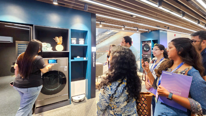 삼성전자가 인도 뭄바이 삼성 BKC를 방문해 최신 'AI 홈'의 차별화된 고객 경험을 소개하고 다양한 신제품을 선보였다. ⓒ 삼성전자
