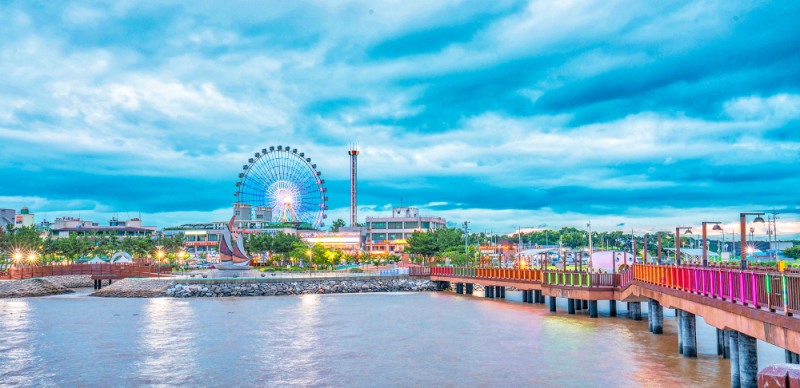 당진시 대표 관광명소 삽교호 관광지 전경