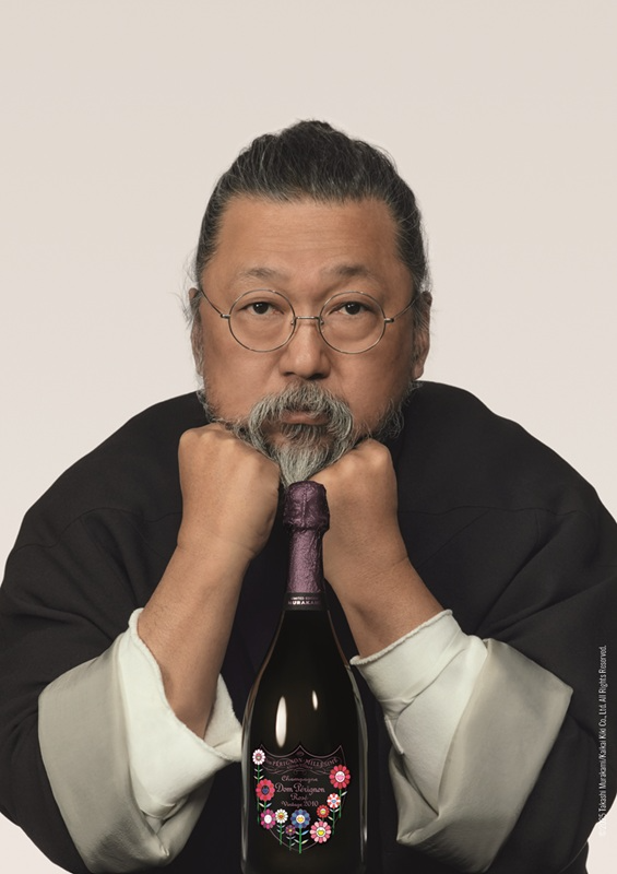 돔 페리뇽 리미티드 에디션과 함께한 아티스트 무라카미 다카시 / 사진제공=카이카이 키키 주식회사