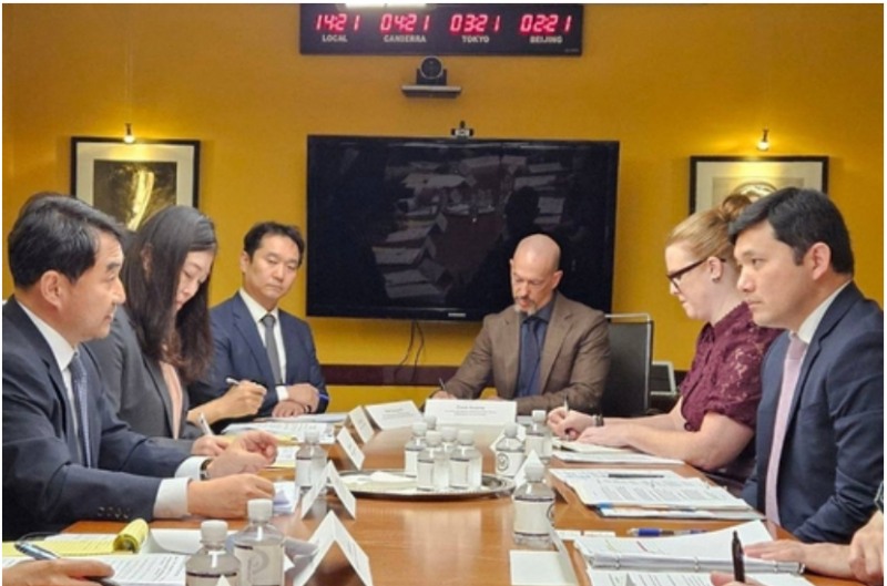 한국과 미국 양국은 30일(현지시간) 미국 워싱턴DC에서 미 조지아주 한국인 구금 사태의 재발방지를 위해 '비자 워킹그룹' 첫 회의를 열었다. 사진=외교부, 연합뉴스