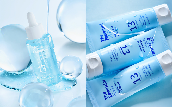 (좌) 히알루로닉 13 세럼, (우) 히알루로닉 13 크림