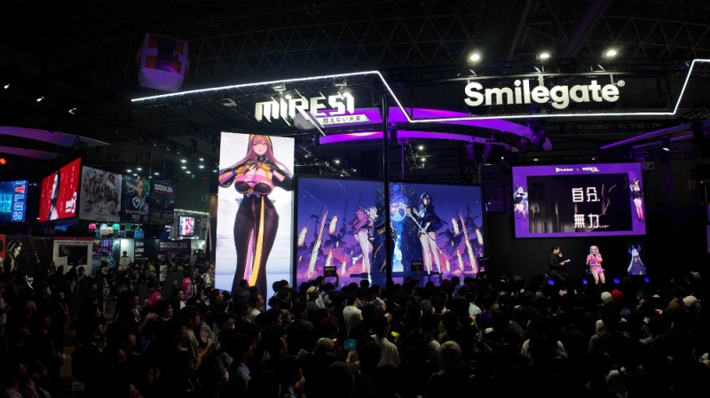 도쿄게임쇼 2025에 마련됐던 스마일게이트 '미래시' 부스 전경(제공=스마일게이트).