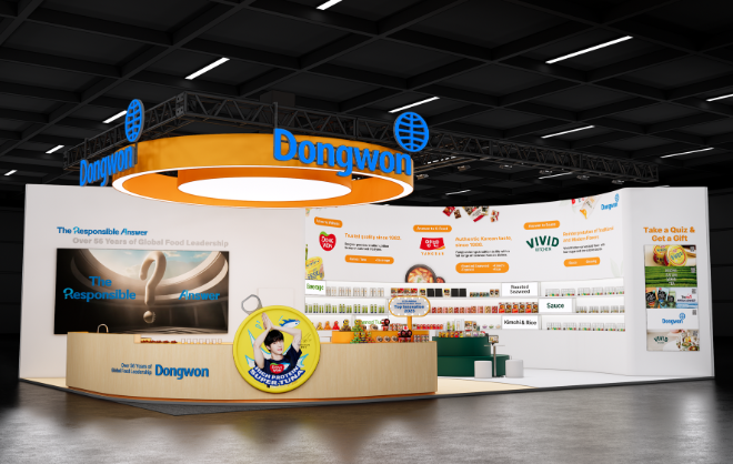 동원그룹 아누가 2025 부스 조감도. ⓒ 동원그룹