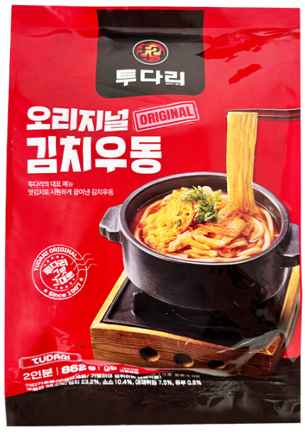 ▲사진설명: 투다리 김치우동 밀키트 (사진제공: 투다리)