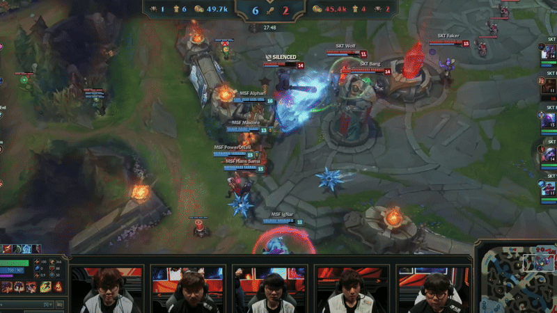 2017년 T1과 미스핏츠의 롤드컵 8강 4세트(영상 출처=라이엇 게임즈)