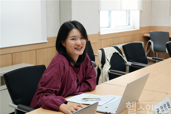 ‘영성모인’ 면접관 제도 1기 한은영 간호사의 면접위원 참여 후 소감 인터뷰 사진 (사진 제공=부천성모병원)