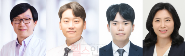 (왼쪽부터) 김붕년 서울대병원 소아정신과 교수, 김영곤 융합의학과 교수, 김동영 연구원, 도례미 연구교수 (사진 제공=서울대병원)