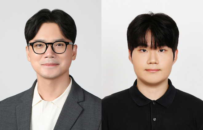 (왼쪽부터) 김성준 동국대 전자전기공학부 교수 (교신저자), 변웅빈 동국대 전자전기공학과 석사과정생 (제1저자). (사진제공=동국대)