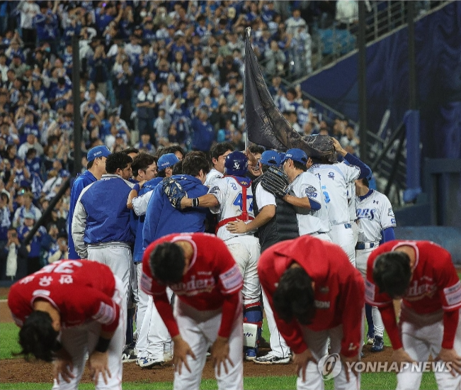 삼성, SSG 꺾고 프로야구 플레이오프 진출