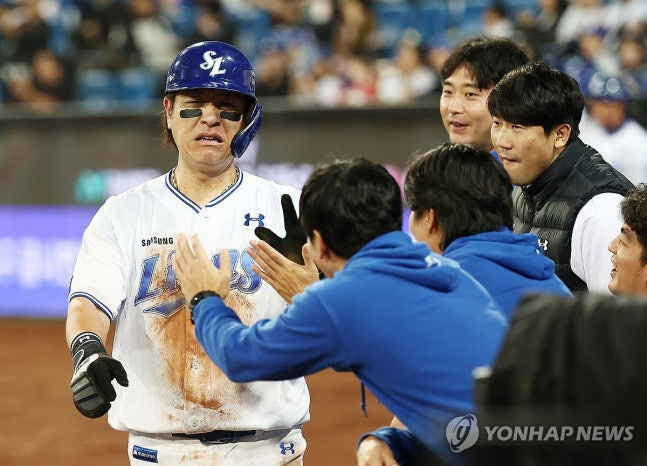 강민호 득점 / 사진=연합뉴스