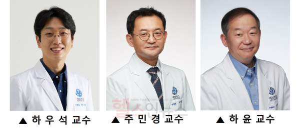 (왼쪽부터) 하우석·주민경 세브란스병원 신경과 교수, 하윤 세브란스병원 신경외과 교수 (사진 제공=세브란스병원)