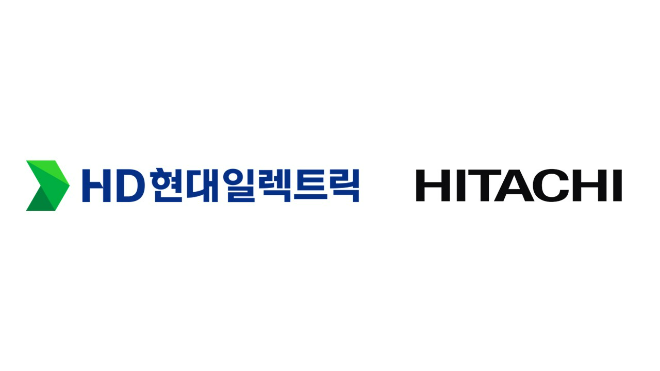 'HD현대일렉트릭'과 '히타치에너지'의 CI ⓒ HD현대일렉트릭, Hitachi Energy