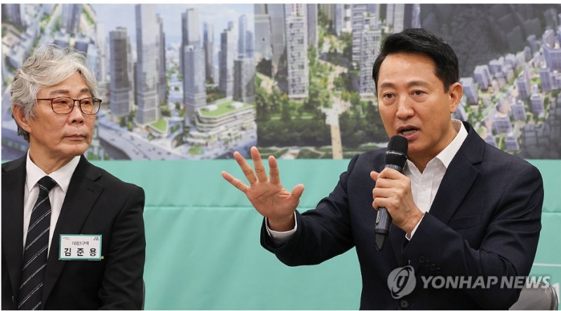 오세훈 서울시장은 16일 '10.15 부동산 대책'이 재개발 재건축 정비사업에 부정적인 영향을 미칠 요소가 군데 군데 있다"며 우려를 표했다. 사진=연합뉴스