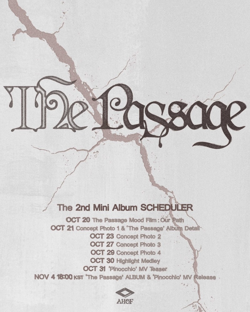 아홉, 미니 2집 ‘The Passage’ 스케쥴러 공개