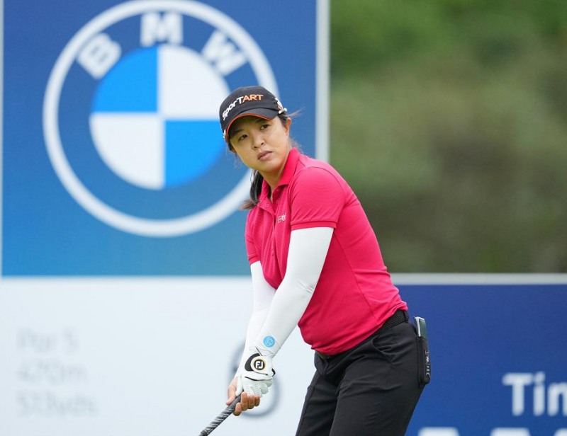 티샷 준비하는 김세영. 사진=연합뉴스