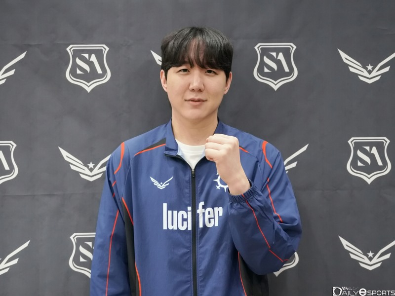 첫 승리를 발판으로 지난 시즌 챔피언도 이겨 보겠다는 루시퍼의 이현서.