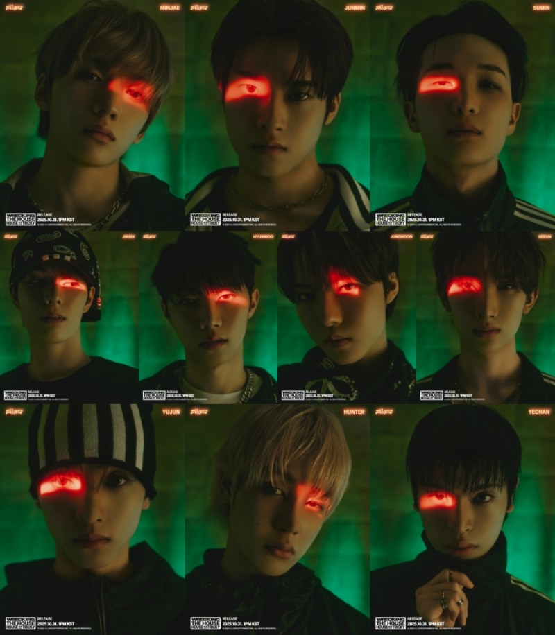 싸이커스, 미니 6집 새 포스터 공개…붉게 빛나는 오드 아이로 '팬심 저격'