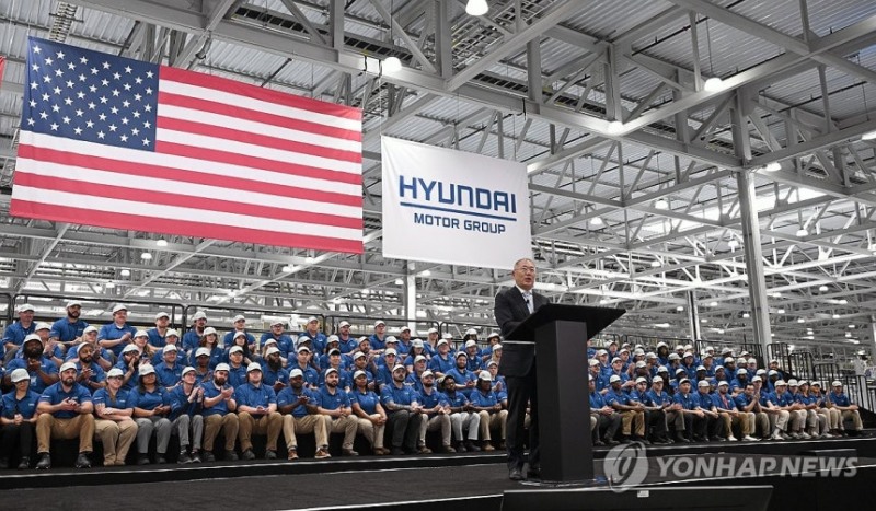 트럼프 만난 정의선 회장 “한국 방문 기대 크다”