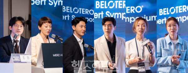 (좌측부터) 유종한 바노바기의원 부산 원장, 이현주 골드제이의원 원장, 조정목 에톤성형외과 원장, 이경은 넬의원 원장, 손민정 처음부터 댄의원 원장, 이규채 황금피부과 원장 (사진 제공=멀츠 에스테틱스 코리아)