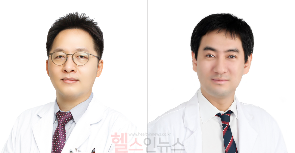 (왼쪽부터) 이정우 비뇨의학과 교수, 김영경 방사선종양학과 교수 (사진 제공=경희의료원)