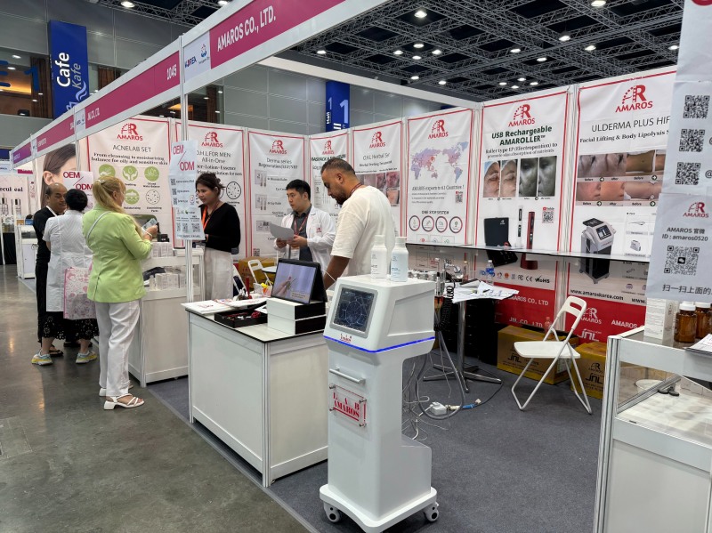 말레이시아 뷰티엑스포에 마련된 성남기업 부스