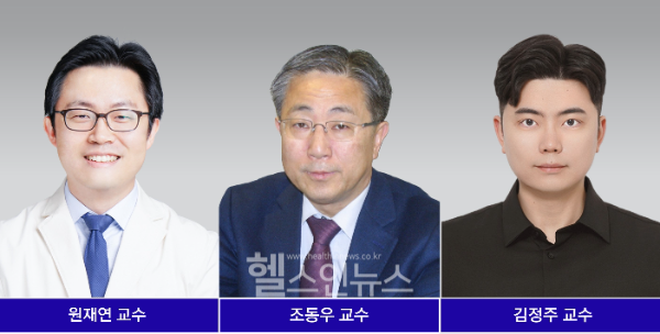 (왼쪽부터) 원재연 가톨릭대학교 은평성모병원 교수, 조동우 POSTECH 특임교수, 김정주 한국외대 교수 (사진 제공=은평성모병원)