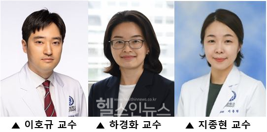 (From left) Professors Lee Ho-gyu and Ha Kyung-hwa from the Department of Preventive Medicine at Yonsei University College of Medicine, and Professor Ji Jong-hyun from Gangnam Severance Hospital (Photo provided by Severance Hospital)