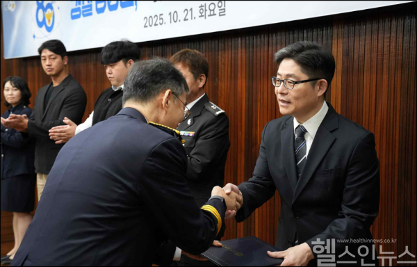 김치호 세강병원 원장, 올해 두 번째 대구경찰청 감사장 수상 (사진 제공=세강병원)