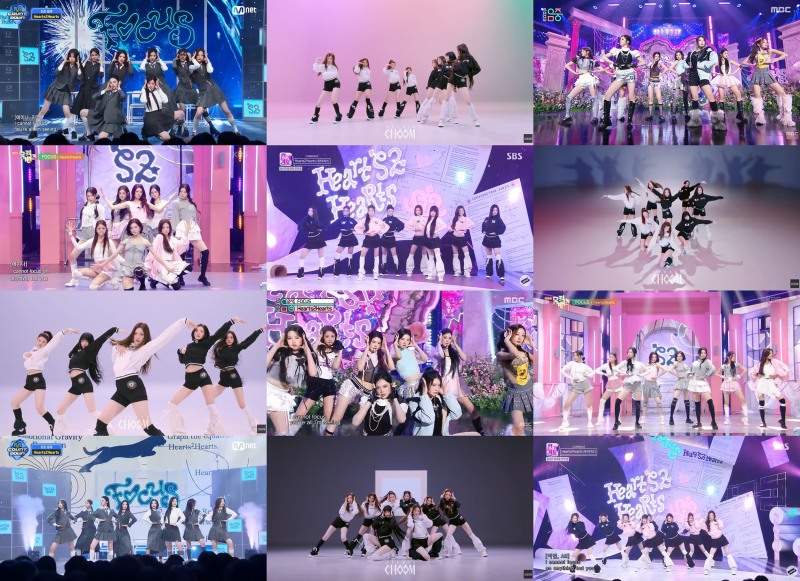 하츠투하츠, ‘FOCUS’ 감각적 안무 뜨거운 반응…역시 ‘칼각 퍼포먼스 대표주자’