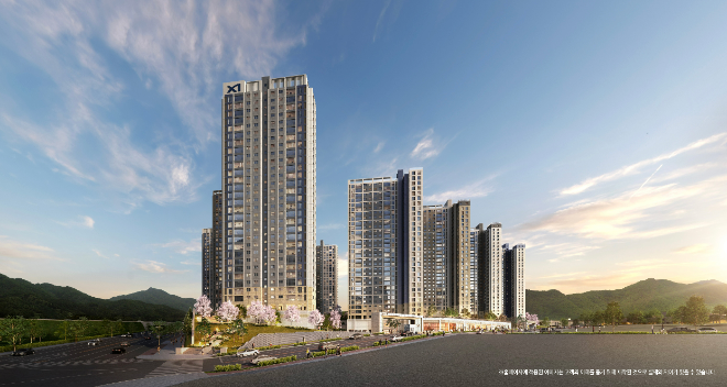 '북오산자이 리버블시티' 투시도 ⓒ GS건설