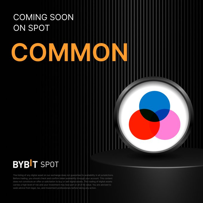 세계 최초 풀 스택 Web3 플랫폼 Common, Bybit Spot, Binance Futures 상장