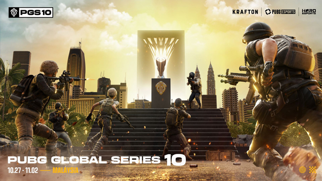 'PUBG: 배틀그라운드'의 글로벌 e스포츠 대회 '펍지 글로벌 시리즈' 10번째 시즌 관련 이미지. 자료 제공 : 크래프톤
