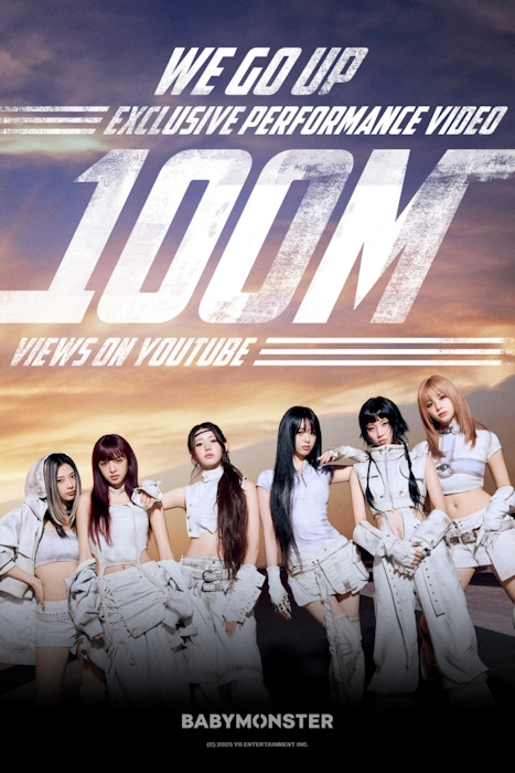 베이비몬스터, 'WE GO UP' 익스클루시브 퍼포먼스 비디오 1억 뷰 돌파
