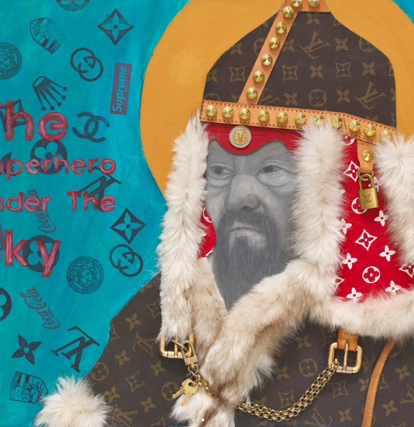 ‘아트쇼핑(Art Shopping)’ 전시에서 선보인 배드보스 팝아트 작품 ‘The Superhero Under the Sky’