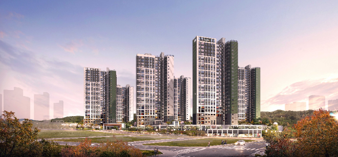 '화성 남양뉴타운 우미린 에듀하이' 투시도 ⓒ 우미건설