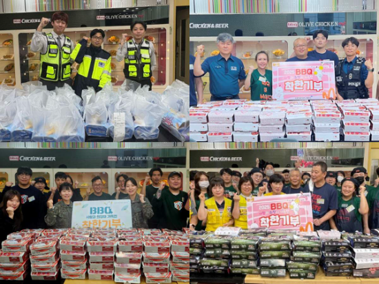 BBQ 치킨대학이 착한기부를 통해 올해 1~10월 1만 마리가 넘는 치킨을 기부했다. ⓒ BBQ