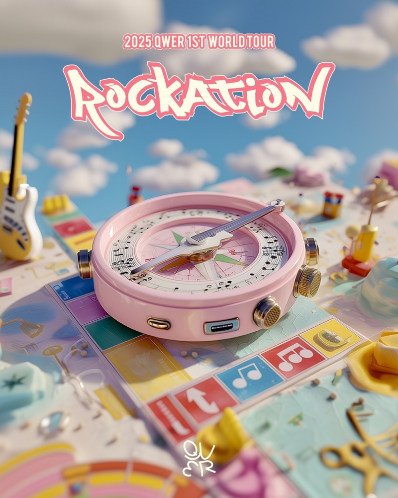 QWER, 오늘(31일) 美 브루클린서 월드투어 'ROCKATION' 개최…'청량+경쾌' 밴드 퍼포먼스 선사