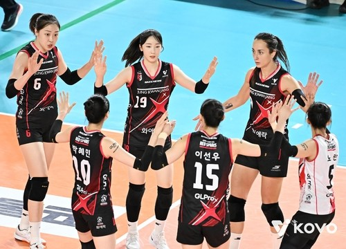 정관장, 접전 끝 IBK기업은행을 3-2로 역전승... 이선우 28득점 시즌 최다