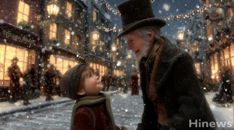 '구두쇠 스크루지' 이야기에서 주인공 스크루지는 평소 인색하고 야박하기로 유명했다. 그는 하루 간 강력했던 자기 성찰을 통해 진정한 공감과 배려의 삶을 선택하게 됐다.(이미지 디자인 =GDH AI Design Team)