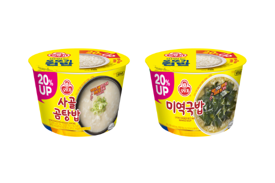 오뚜기가 출시하는 신제품 간편식 컵밥 2종 시뮬컷 이미지 ⓒ 오뚜기