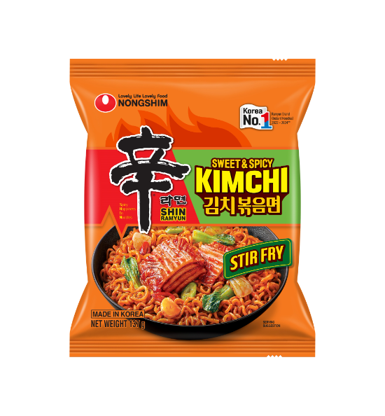 올해 말 농심이 글로벌 시장에 출시하는 신제품 ‘신라면 김치볶음면’ 이미지 ⓒ 농심