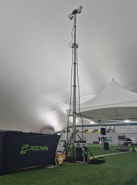 춘천 송암 에어돔에 설치된 AI중계 시스템