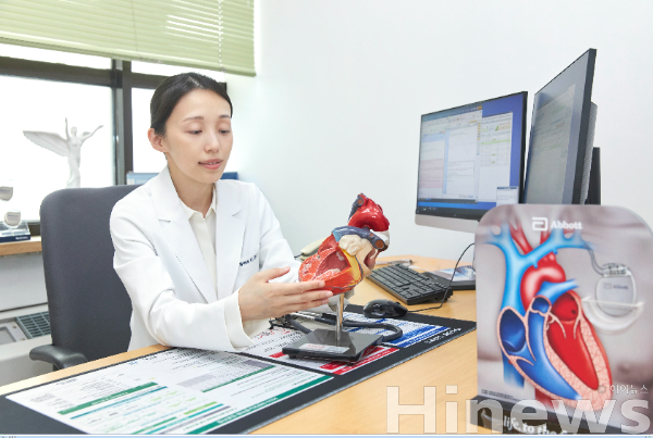 이영신 경희대병원 심장혈관센터 교수가 부정맥에 대해 설명하고 있다. (사진 제공=경희대병원)